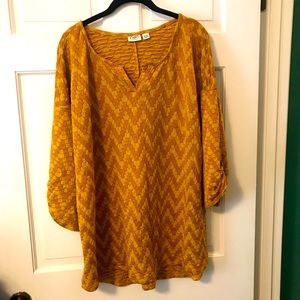 Cato Golden Yellow Textured Top